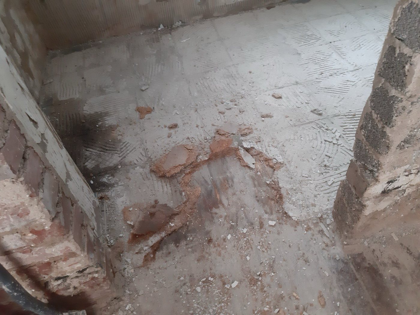 Bathroom floor covered in floodwater after an overflow