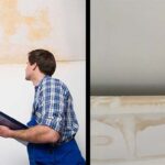 Flood Repair Tips - Flood-damaged home interior with visible water damage, including soaked walls and flooring.