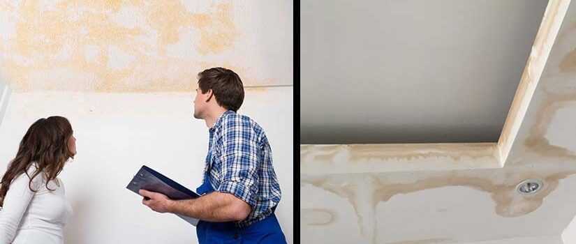 Flood Repair Tips - Flood-damaged home interior with visible water damage, including soaked walls and flooring.